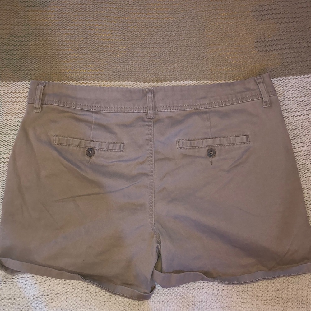 Maurice’s Tan shorts, size 12, 3 inch seam, like new